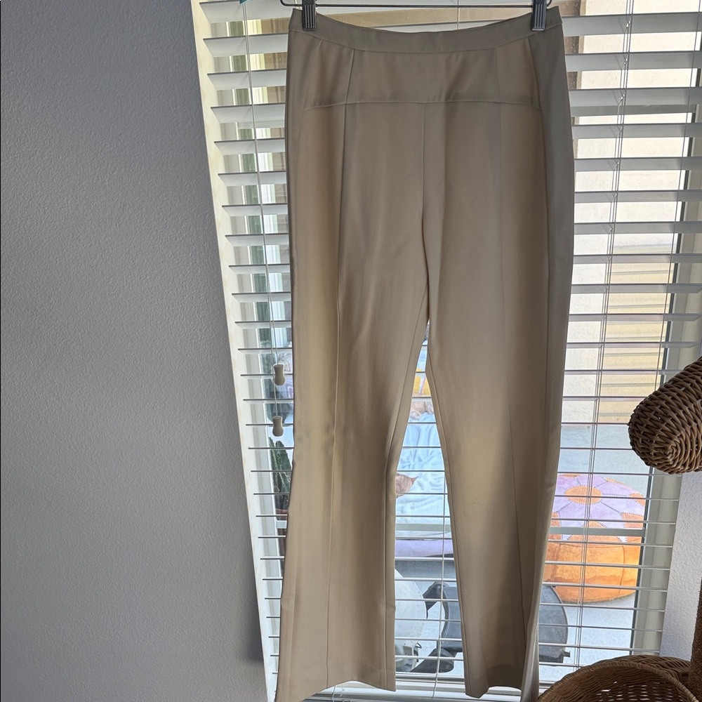 Narciso Rodriguez Cream Straight Leg Pants